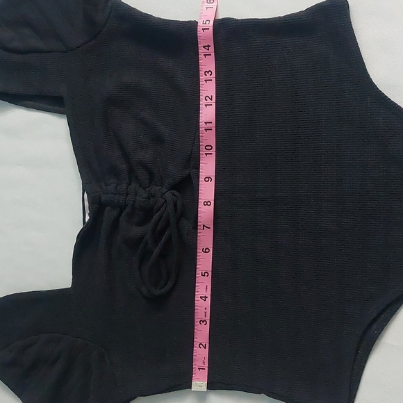 SO goods for life could Bow one tie front short sleeve Women's bodysuit size L‎ - Picture 5 of 9